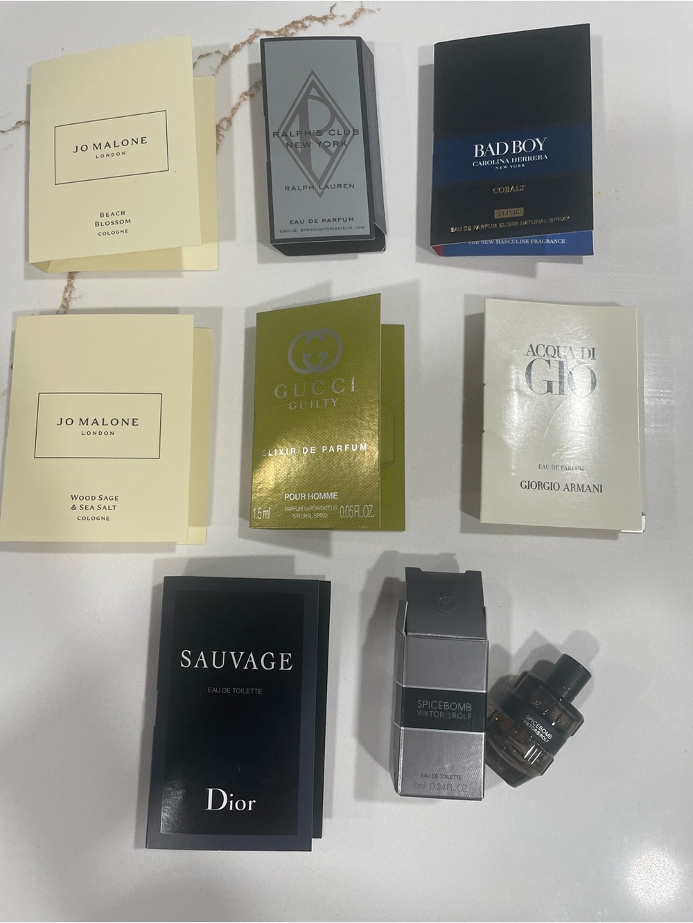 Giorgio Armani - Viktor&Rolf Spicebomb - Dior Savage, Mini Fragrance and samples